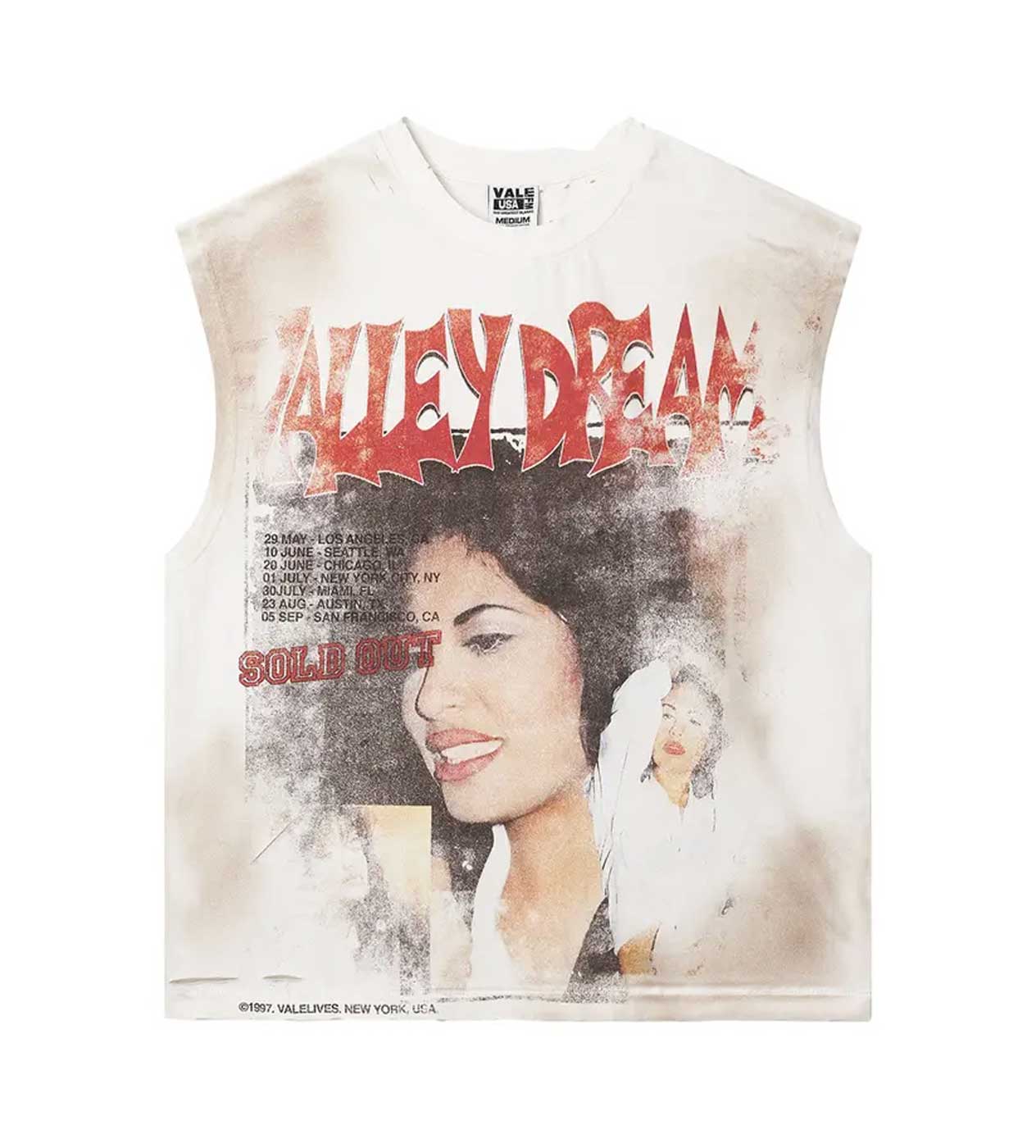 Vale Forever La Flor Muscle Tee White