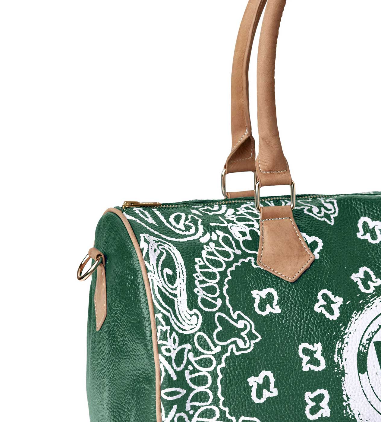Vale Forever Leather Duffle Bag Green