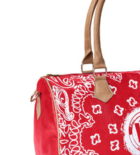 Vale Forever Leather Duffle Bag Red