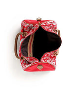 Vale Forever Leather Duffle Bag Red