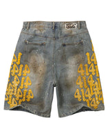 Vale Forever Lucky Charms Jorts Blue/Yellow
