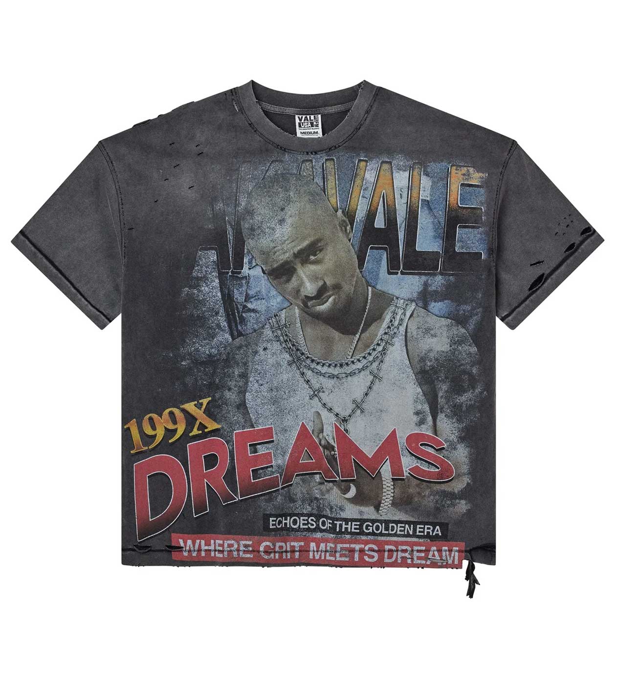Vale Forever Thrashed Valley Tour Sade Tee Grey – Restock AR