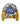 Vale Forever Manhattan VSU L/S Tee camo, grey camo long sleeve with mustard waffle sleeves and a blue MANHATTAN VSU chenille applique, front view
