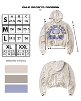 Vale Forever Manhattan VSU Pullover grey, size chart with measurements in inches