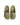 Vale Forever Matcha Clogs green, pair of olive suede clogs with a tonal flame print, top-down view