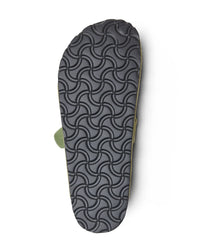 Vale Forever Matcha Clogs green, outsole view showing the geometric tread