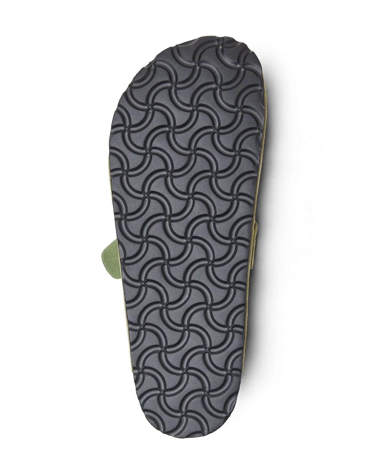 Vale Forever Matcha Clogs green, outsole view showing the geometric tread