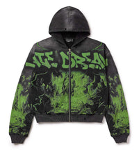Vale Forever Paint Zip Up Hoodie Black