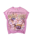 Vale Forever No Drugs Tank Pink