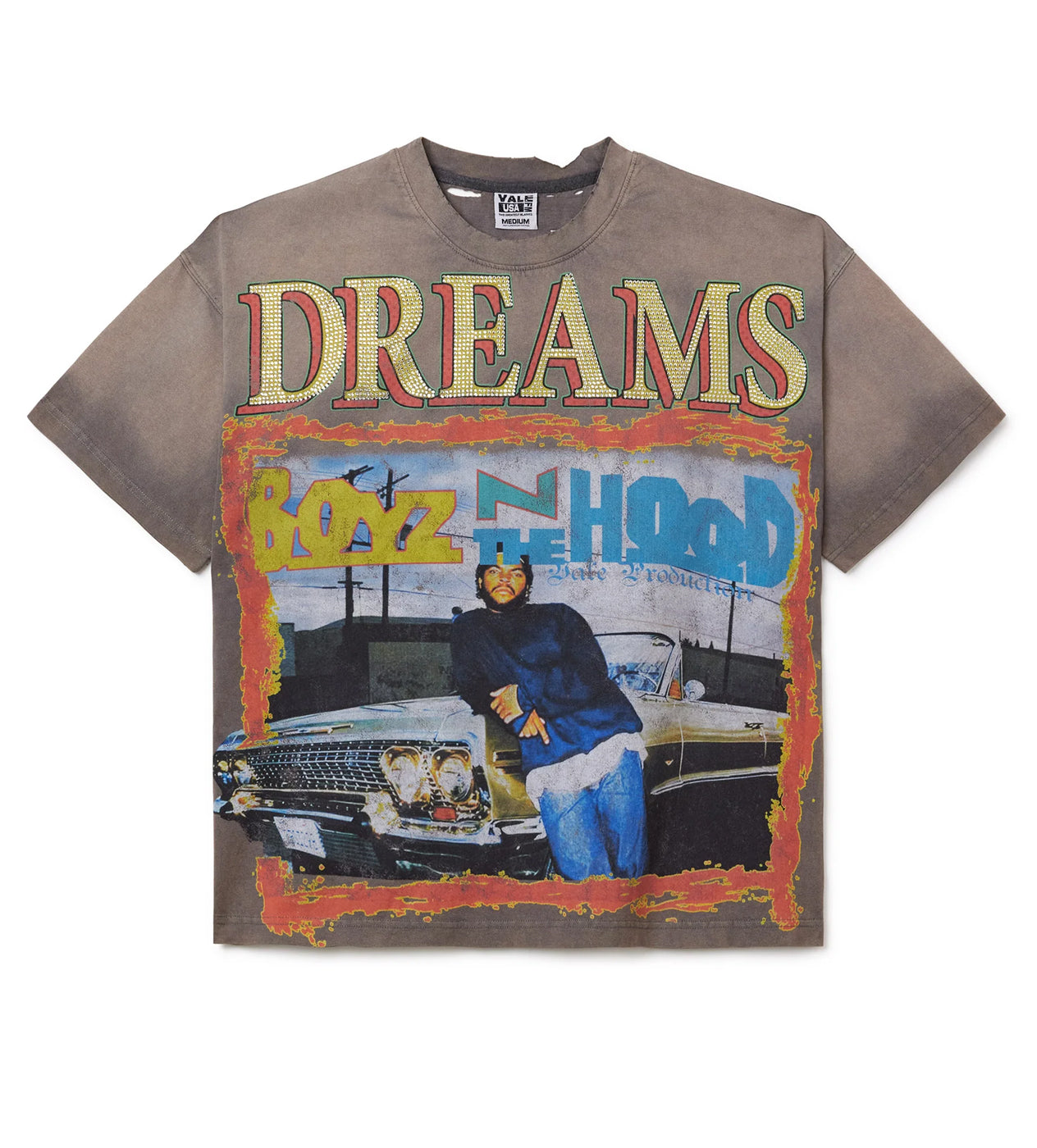 Vale Forever Nostalgia Bling Tee Grey
