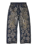 Vale Forever Oil Spill Denim Pants Blue