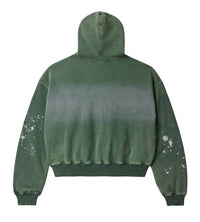 Vale Forever Paint Zip Up Hoodie Green