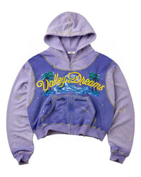 Vale Forever Paradise Zip Up Hoodie Purple