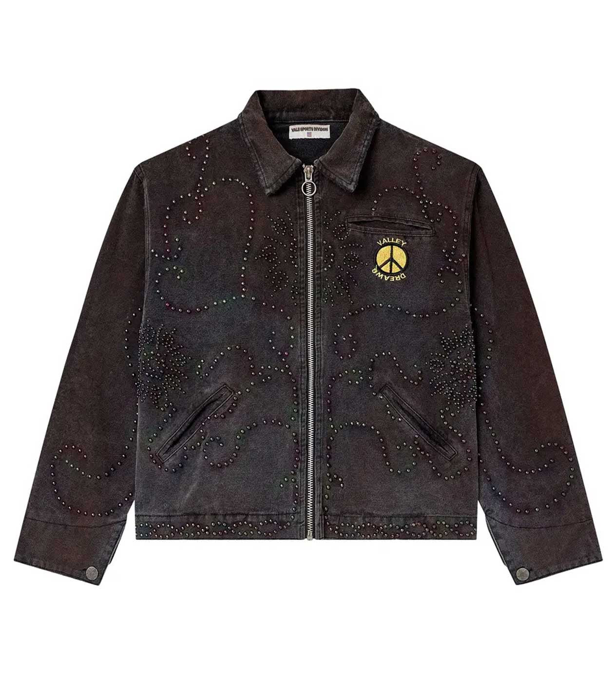 Vale Forever Paranoia Denim Work Jacket Washed Black