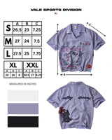 Vale Forever Paris Night Short Sleeve blue, size chart with measurements