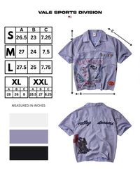 Vale Forever Paris Night Short Sleeve blue, size chart with measurements