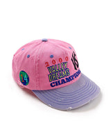 Vale Forever Piggy Bank Cap pink, angled top view of the crown and brim