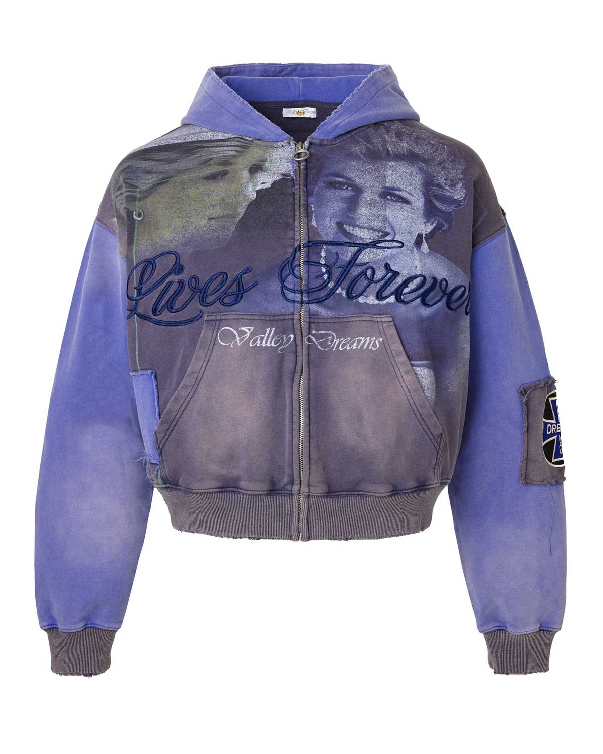 Vale Forever Queen Zip Up Hoodie Blue – Restock AR