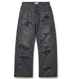 Vale Forever Rain Rhinestone Denim Jeans Black