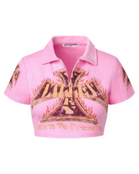 Vale Forever Rebirth Rugby Women's Tee Pink *In-Store Exclusive*