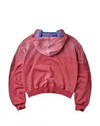 Vale Forever Red Sun Faded Hoodie Red/Blue