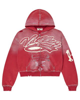 Vale Forever Religion Zip Up Hoodie Red