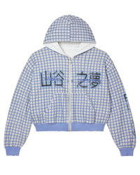 Vale Forever Reverso Thermal Zip Up Hoodie Blue