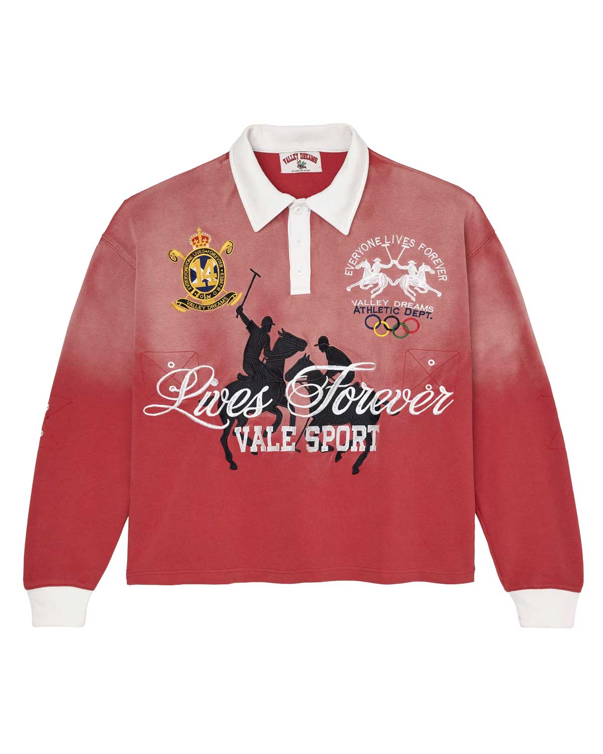 Vale Forever Rockefeller Rugby L/S Red