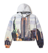 Vale Forever Skyline Zip Up Hoodie White