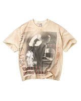 Vale Forever Solo Tee natural, sun-bleached cotton T-Shirt with valleydream photo print and red VALLEY LIVE PARK type, front view