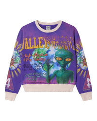 Vale Forever Space Alien Crewneck Purple