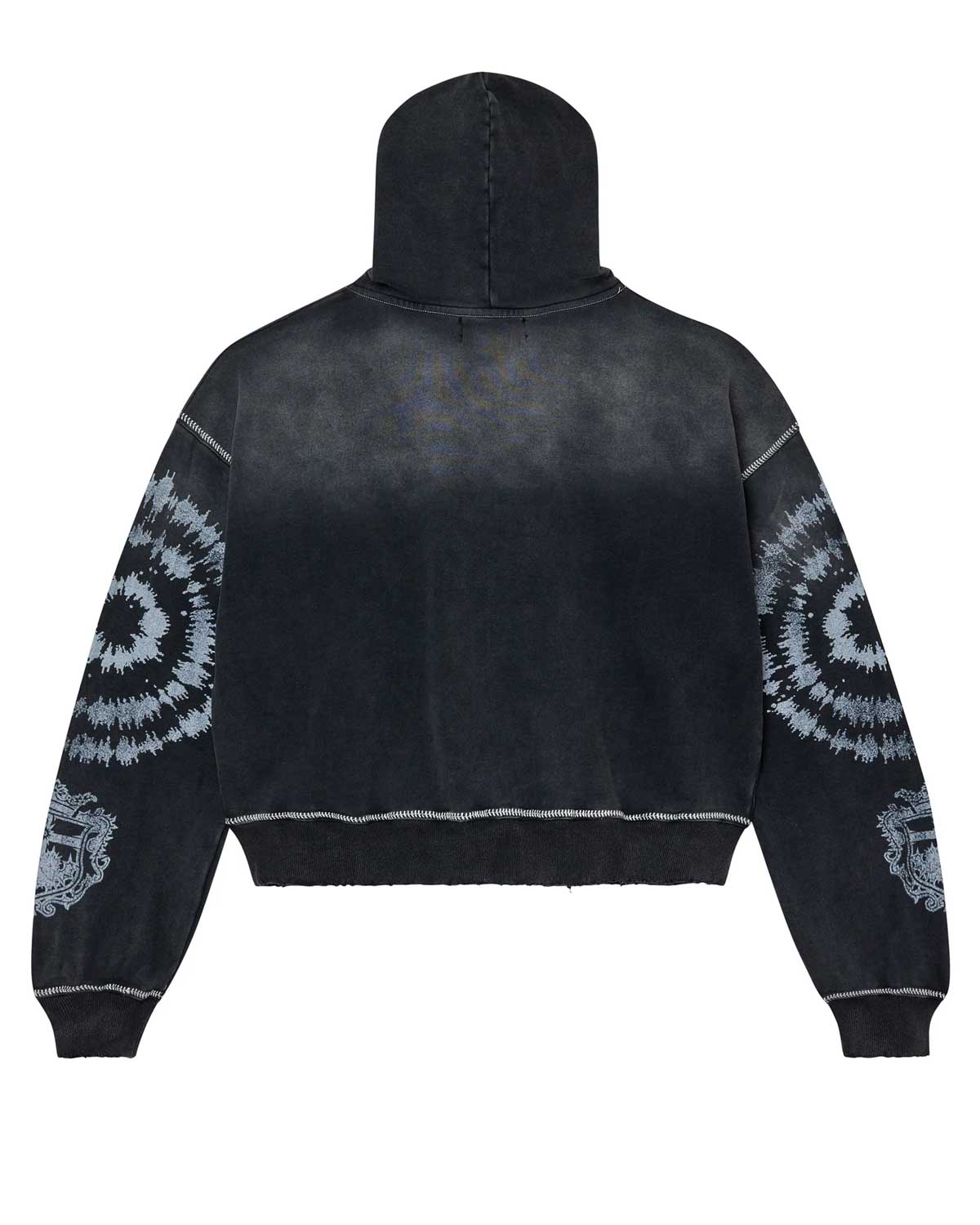 Vale Forever Spiral Zip Up Hoodie Black