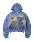 Vale Forever Sunday Zip Up Hoodie Blue
