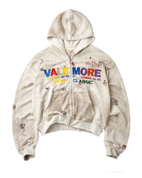Vale Forever Sunday Zip Up Hoodie White