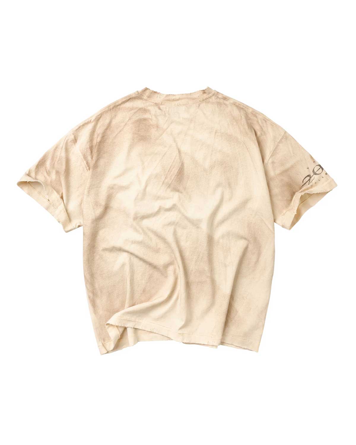 Vale Forever Sunrise Tee cream, back view of the washed cream tee