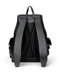Vale Forever Tactician Backpack black, back view with padded shoulder straps