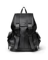 Vale Forever Tactician Backpack black, flap-top backpack with buckle straps and cargo pockets, front view