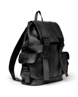 Vale Forever Tactician Backpack black, angled side view showing the cargo pocket