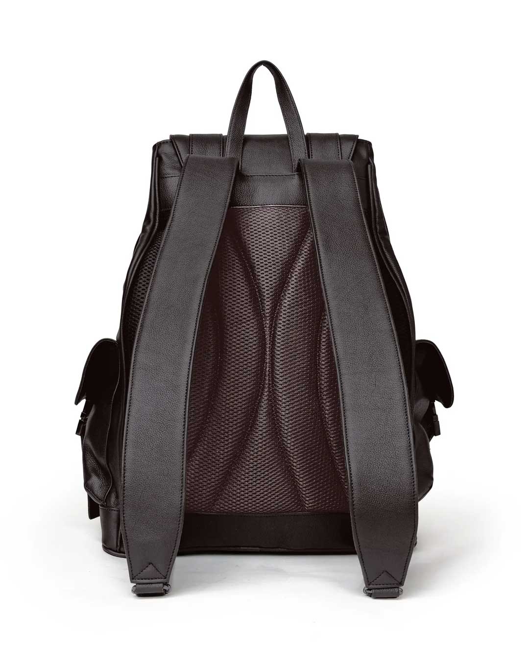Vale Forever Tactician Backpack chocolate, padded mesh back panel and adjustable shoulder straps, back view