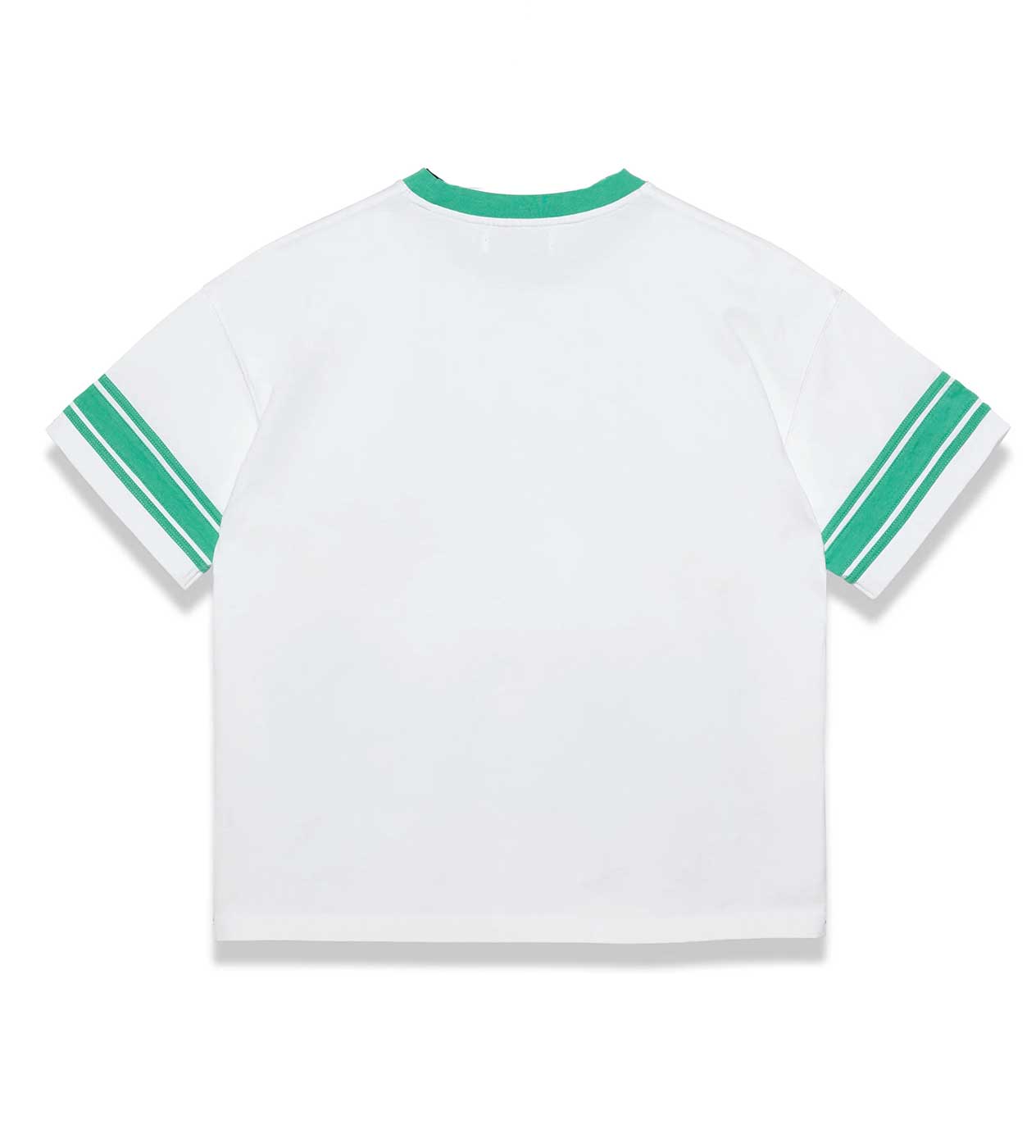 Vale Forever Tennis Court Ringer Tee White/Green back view