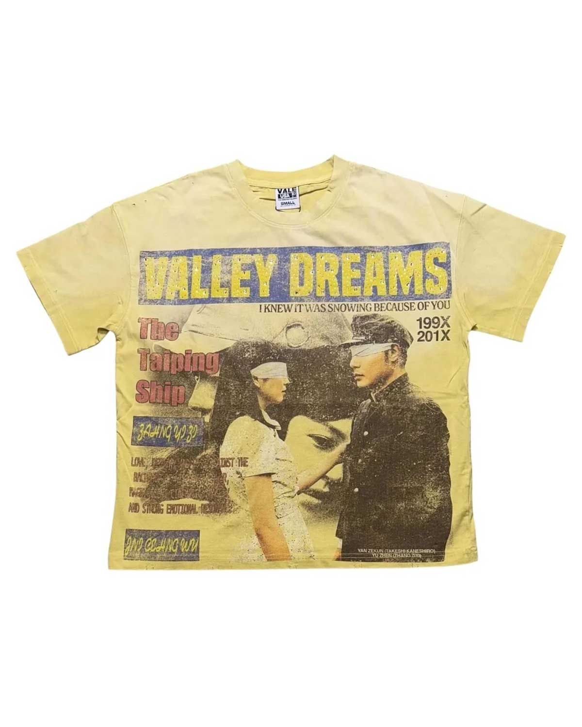 Vale Forever The Cross Bling Tee Yellow