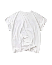 Vale Forever Trust Muscle Tee white, plain back view with rolled cap sleeves
