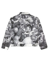 Vale Forever X Dan Witz Moshpit Trucker Jacket White