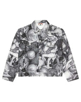 Vale Forever X Dan Witz Moshpit Trucker Jacket White