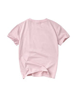 Vale Forever Valemore Femme Tee pink, plain pink back with a crew neck, back view