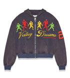 Vale Forever Valley Dreams Zip Up Hoodie Navy