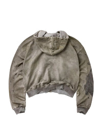 Vale Forever Varsity Zip Up Hoodie Grey