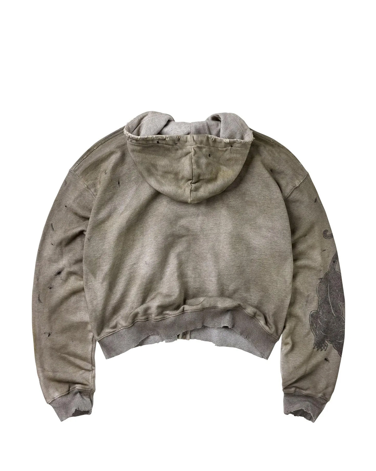 Vale Forever Varsity Zip Up Hoodie Grey