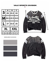 Vale Forever Vintage Jersey L/S black, size chart with measurements