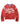 Vale Forever Vintage Jersey L/S red, faded long sleeve with white Vale script graphic and striped sleeves, front view